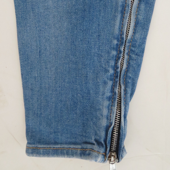 DSQUARED distressed jeans sz 40 ankle zips - Picture 2 of 8